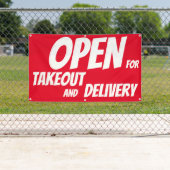 Restaurant OFFEN für Banner für Abholung (Insitu)