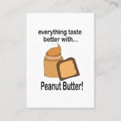 Restaurant "Peanut Butter" Visitenkarte (Vorderseite)
