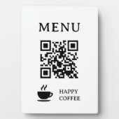Restaurant-QR-Code-Menü | 5" x 7" Fotoplatte (Vorderseite)