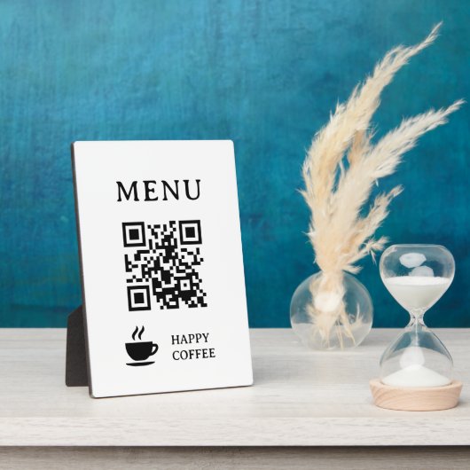 Restaurant-QR-Code-Menü | 5" x 7" Fotoplatte (Seite)