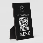 Restaurant-QR-Code-Menü | 5" x 7" Schild Fotoplatte (Seite)
