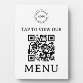 Restaurant-QR-Code-Menü | 5" x 7" Schild Fotoplatte (Vorderseite)