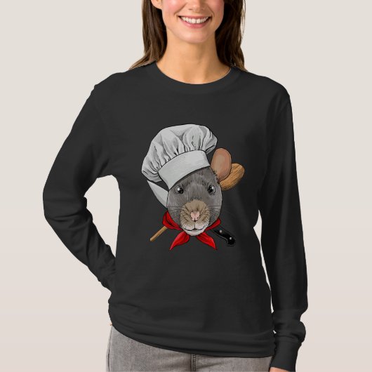 Restaurant Rat Chef Cook Culinary Kitchen Cooking T-Shirt (Vorderseite)