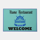 Restaurant Red Crab Lobster Welcome Shop Personali Fußmatte (Vorderseite)
