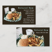 Restaurant-/Restaurant-/Café-Visitenkarten Visitenkarte (Vorne/Hinten)