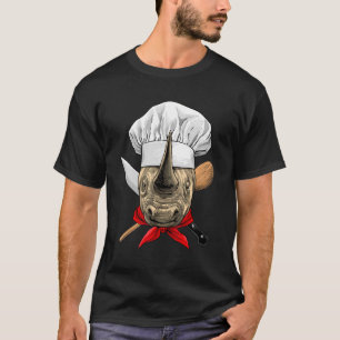 Restaurant Rhinoceros Koch Küche Kochen R T-Shirt