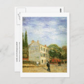 Restaurant Rispal in Asnières, Van Gogh Postkarte (Vorne/Hinten)