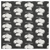 Restaurant Schwarz-weißer Koch Hat Pattername Stoff (Muster)