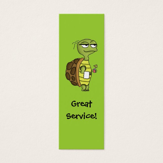 Restaurant Server Tipp Karte (Vorderseite)