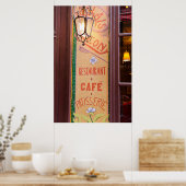 Restaurant Sign, Paris, Frankreich Poster (Küche)