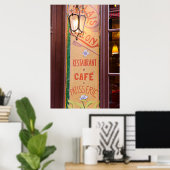 Restaurant Sign, Paris, Frankreich Poster (Heimbüro)
