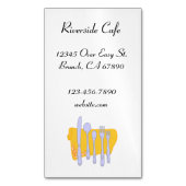 Restaurant Silverware Custom Magnetic Card Magnetische Visitenkarte (Vorderseite Vertikal)