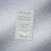 Restaurant Silverware Custom Magnetic Card Magnetische Visitenkarte (Beispiel)