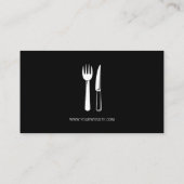 Restaurant Silverware Visitenkarte (Rückseite)