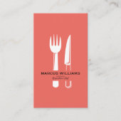Restaurant Silverware Visitenkarte (Vorderseite)