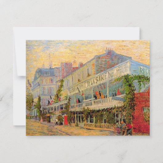 Restaurant Sirene, Asnières von Vincent van Gogh (Vorderseite)