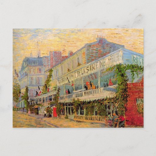 Restaurant Sirene, Asnières von Vincent van Gogh Postkarte (Vorderseite)