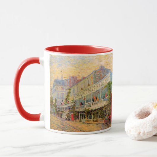 Restaurant Sirene, Asnières von Vincent van Gogh Tasse (Mit Donut)