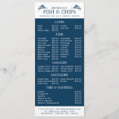 Restaurant Slimline Menükarte (Vorderseite)