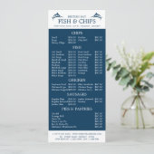 Restaurant Slimline Menükarte (Stehend Vorderseite)