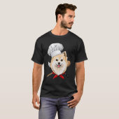 Restaurant Spitz Koch Koch Kochen Welpe Haustier T-Shirt (Vorne ganz)