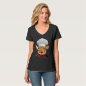 Restaurant Squirrel Chef Cook Kitchen Cooking  Rod T-Shirt (Vorderseite Vollansicht)