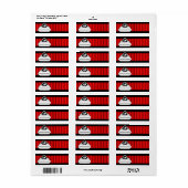 Restaurant Suppen Ruby "Napkin Ring Labels" (Vorne)