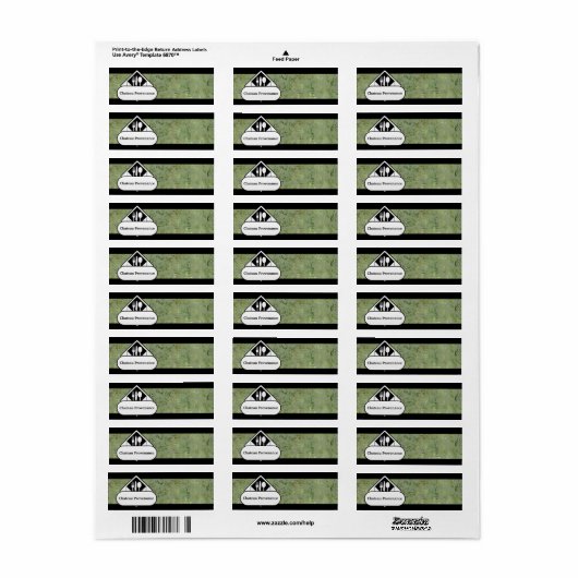 Restaurant Supplier Jewel "Napkin Ring Labels" 3 (Vorne)