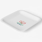 Restaurant T - Shirt mit individuellem Logo Pappteller (Gewinkelt)