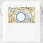 Restaurant Table Setting Stickers (Tasche)