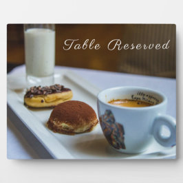 Restaurant Tabletop Plaque mit Easel Fotoplatte