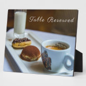 Restaurant Tabletop Plaque mit Easel Fotoplatte (Seite)