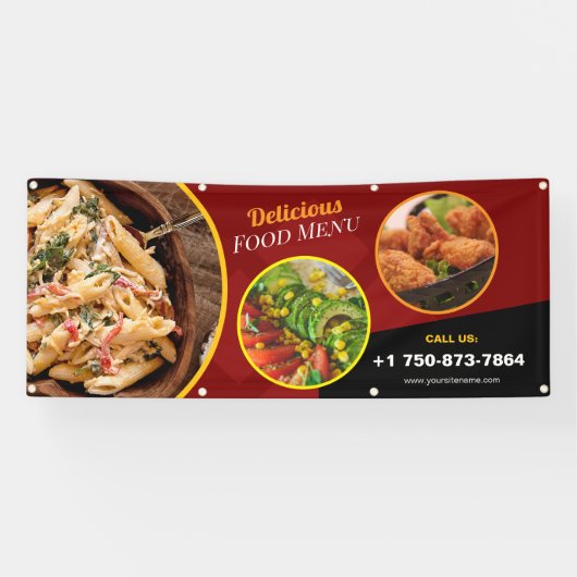 Restaurant Täglich Sonderangebot Außenbereich Kund Banner (Horizontal)