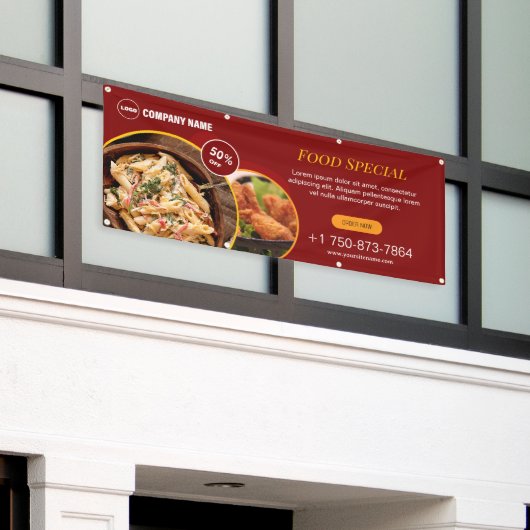 Restaurant Täglich Sonderangebot Außenbereich Kund Banner (Äußeres Gebäude)
