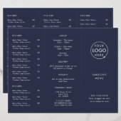 Restaurant Takeout | Menü "Abnehmen von Navy Blue  (Vorne/Hinten)