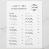 Restaurant Takeout | Menü "Minimalistische Logos"  (Vorne)