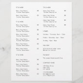 Restaurant Takeout | Menü "Minimalistische Logos"  (Hinten)