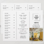 Restaurant Takeout | Modernes Foto nach Maß (Vorne/Hinten)