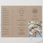 Restaurant Takeout | Rustikales Menü "Takeaway" (Vorderseite)