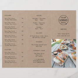 Restaurant Takeout | Rustikales Menü "Takeaway"