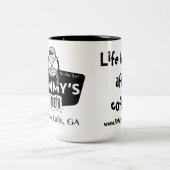 Restaurant-Tasse der Mama Zweifarbige Tasse (Mittel)