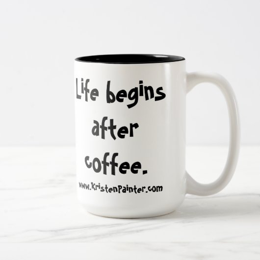 Restaurant-Tasse der Mama Zweifarbige Tasse (Rechts)