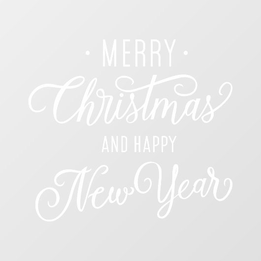 Restaurant und Büro glücklich Neues Jahr Fensteraufkleber (Blatt)