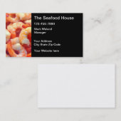 Restaurant und Händler für Meeresfrüchte Visitenkarte (Vorne/Hinten)