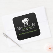 Restaurant und Koch Quadratischer Aufkleber (Umschlag)