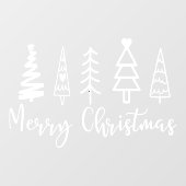 Restaurant und Weihnachtsbaum Fensteraufkleber (Blatt)