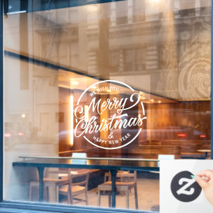 Restaurant und Weihnachtsfeiertag Fensteraufkleber