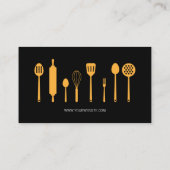 Restaurant Utensils | FÜHRUNGSKRAFT KOCH Visitenkarte (Rückseite)