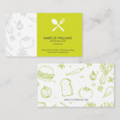 Restaurant Utensils | FÜHRUNGSKRAFT KOCH Visitenkarte (Vorne/Hinten)