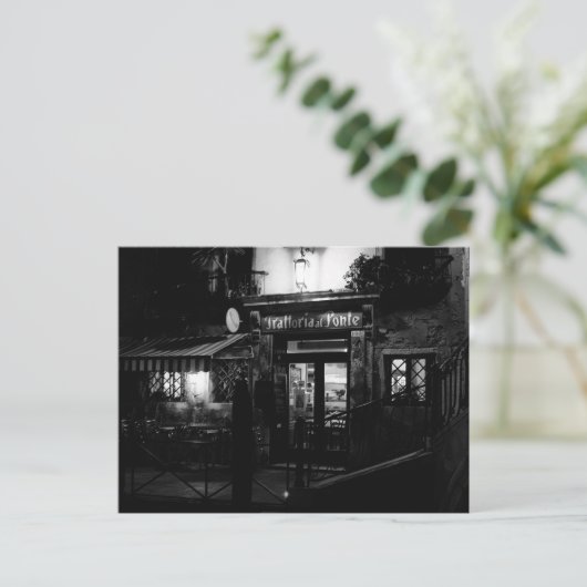 Restaurant Venedig Postkarte (Stehend Vorderseite)